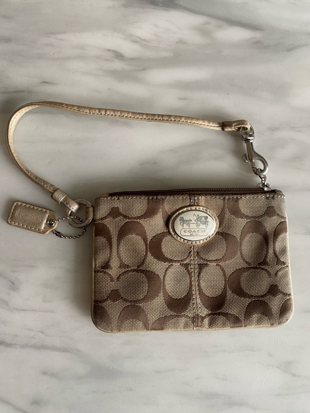 Vintage Coach Wristlet